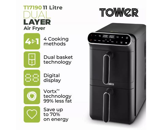 Vortx 11 Litre Dual Layer Air Fryer