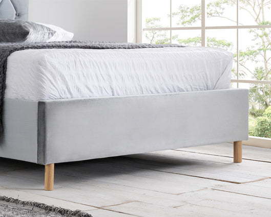 Loxley King Size Bed-Grey