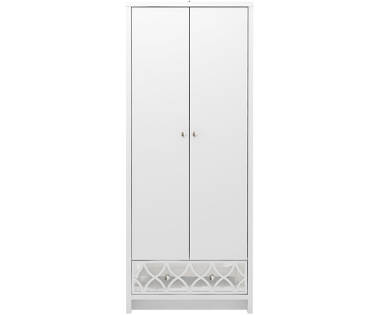 Arlo 2 Door 1 Drawer Wardrobe- White