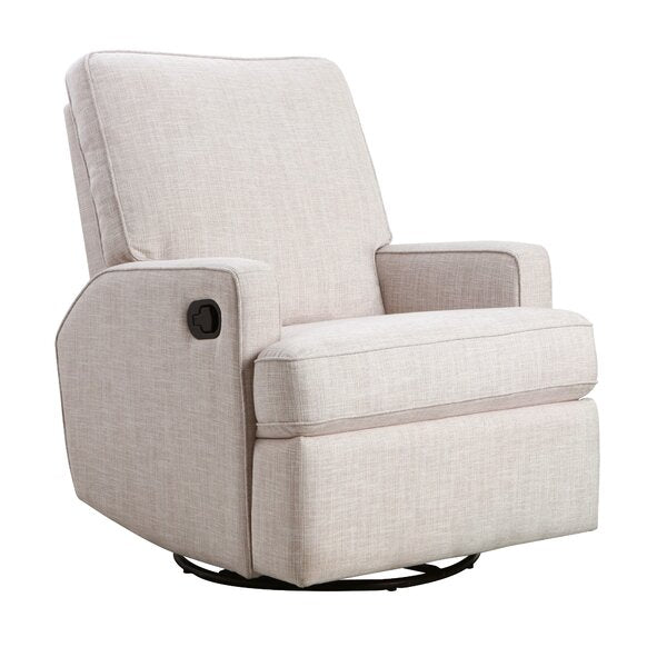 Mia Swivel Glider Recliner Chair - Oatmeal