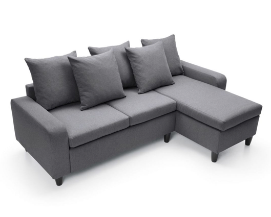 Noah Right Hand Facing Corner Sofa - Dark Grey