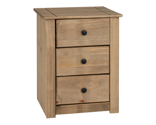 Pike 3 Drawer Bedside Chest