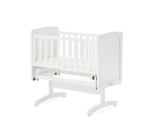 Gliding Crib and Mattress - White