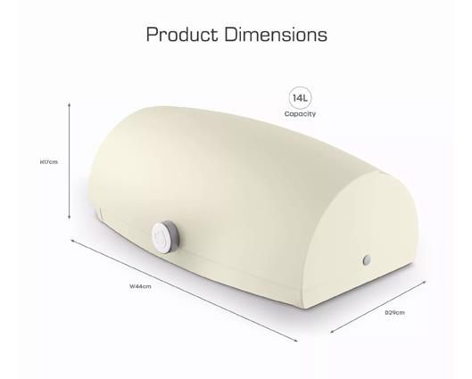 Townhouse Bread Bin - Cream