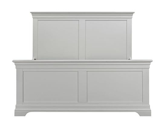 BORDEAUX 4'6" HIGH END BED - PEBBLE GREY