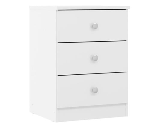DENVER 3 DOOR WARDROBE BEDROOM SET - WHITE GLOSS