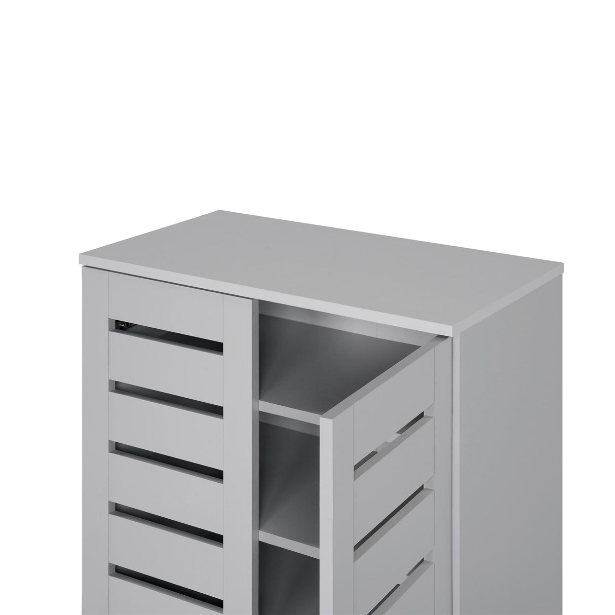 Euston 2 Door Shoe Cabinet - Light Grey