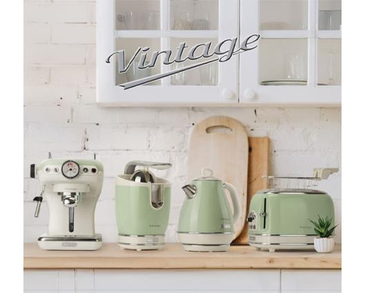 Ariete 1 Litre Retro Style Cordless Jug Kettle - Green