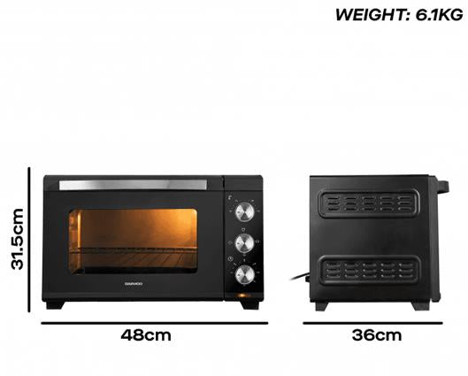 Daewoo 25L Table Top Oven and Single Induction Hob