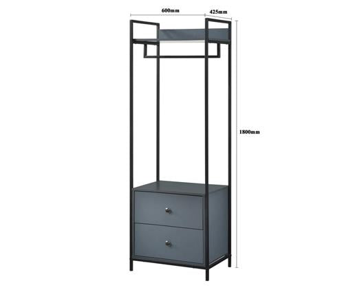 Alva Duo Bedroom Set - Dark Grey