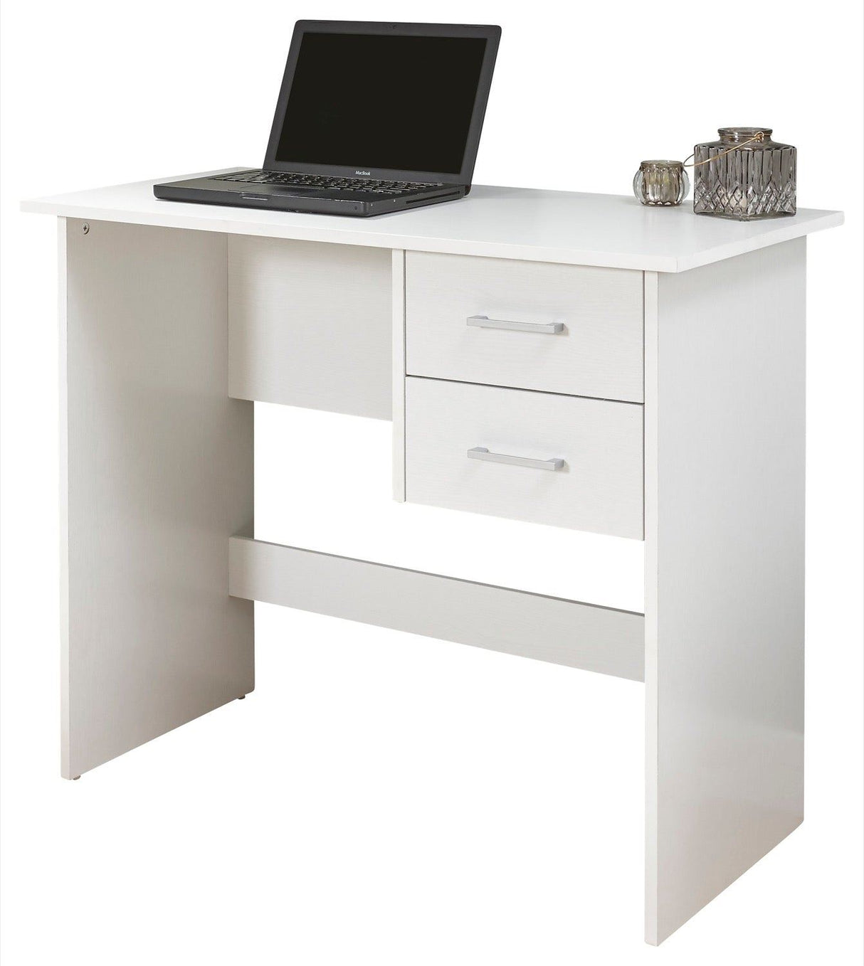 Princeton 2 Drawer Desk-White