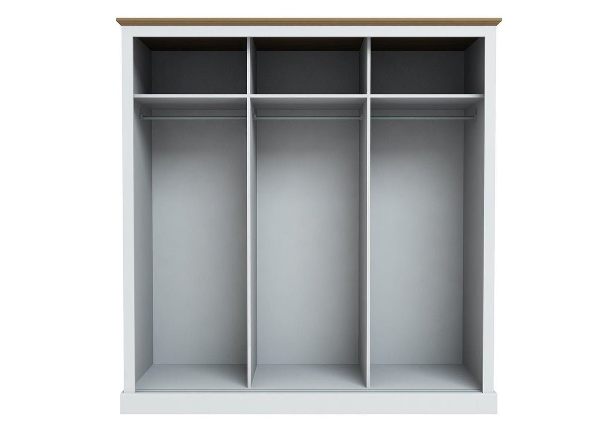 Dagwood 3 Door Sliding Wardrobe White