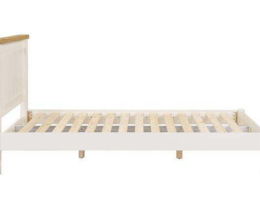 WINDSOR 5' LOW END BED - IVORY/OAK