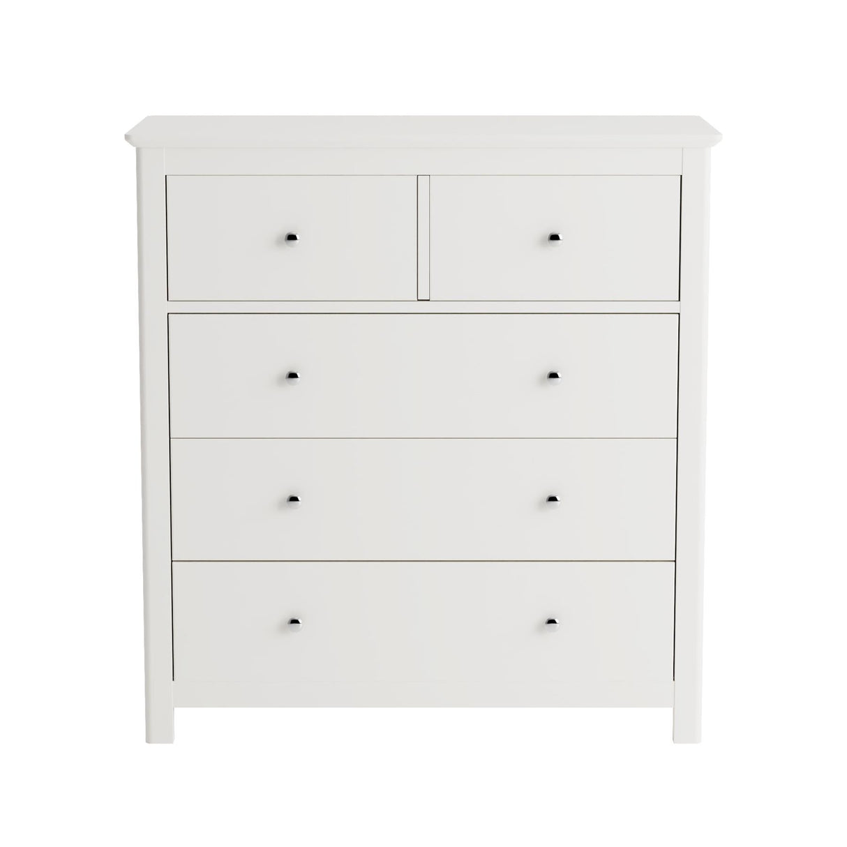 Nairn White 2+3 drawer chest of drawers