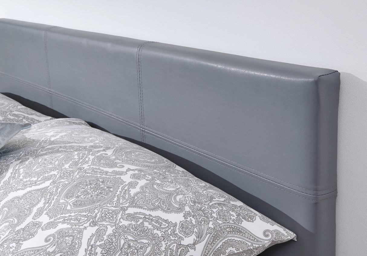 Serena Side Lift Ottoman King Bed - Light Grey