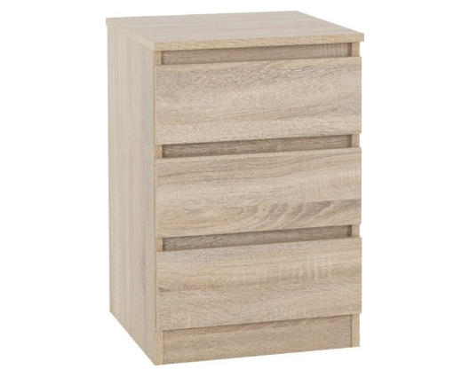 Marcus 3 Drawer Bedside - Sonoma Oak Effect