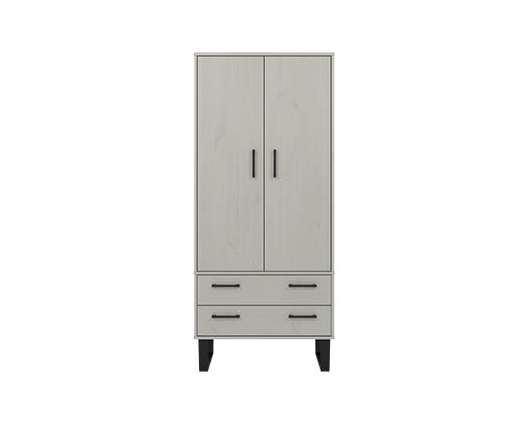 Telv 2 Door, 2 Drawer Wardrobe