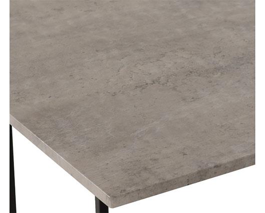 KENT 1+4 STOWAWAY DINING SET - STONE EFFECT/BLACK
