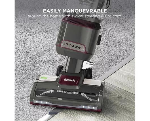 SHARK Classic Pet Lift-Away NV603UKT Upright Bagless Vacuum Cleaner – Java and Red Plum