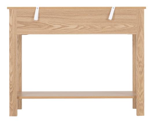 TESSA 2 DRAWER CONSOLE TABLE - NATURAL OAK EFFECT