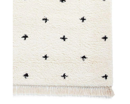 Bliss White/Black - 160cm x 220cm