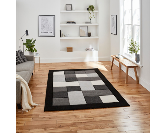 Brooke Black/Grey - 60cm x 120cm