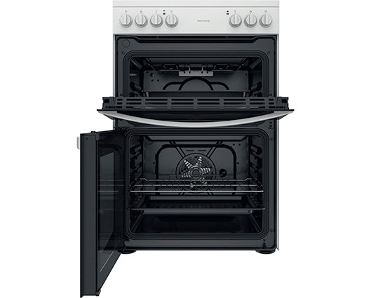 Indesit ID67V9KMW/UK 60cm Electric Double Cooker