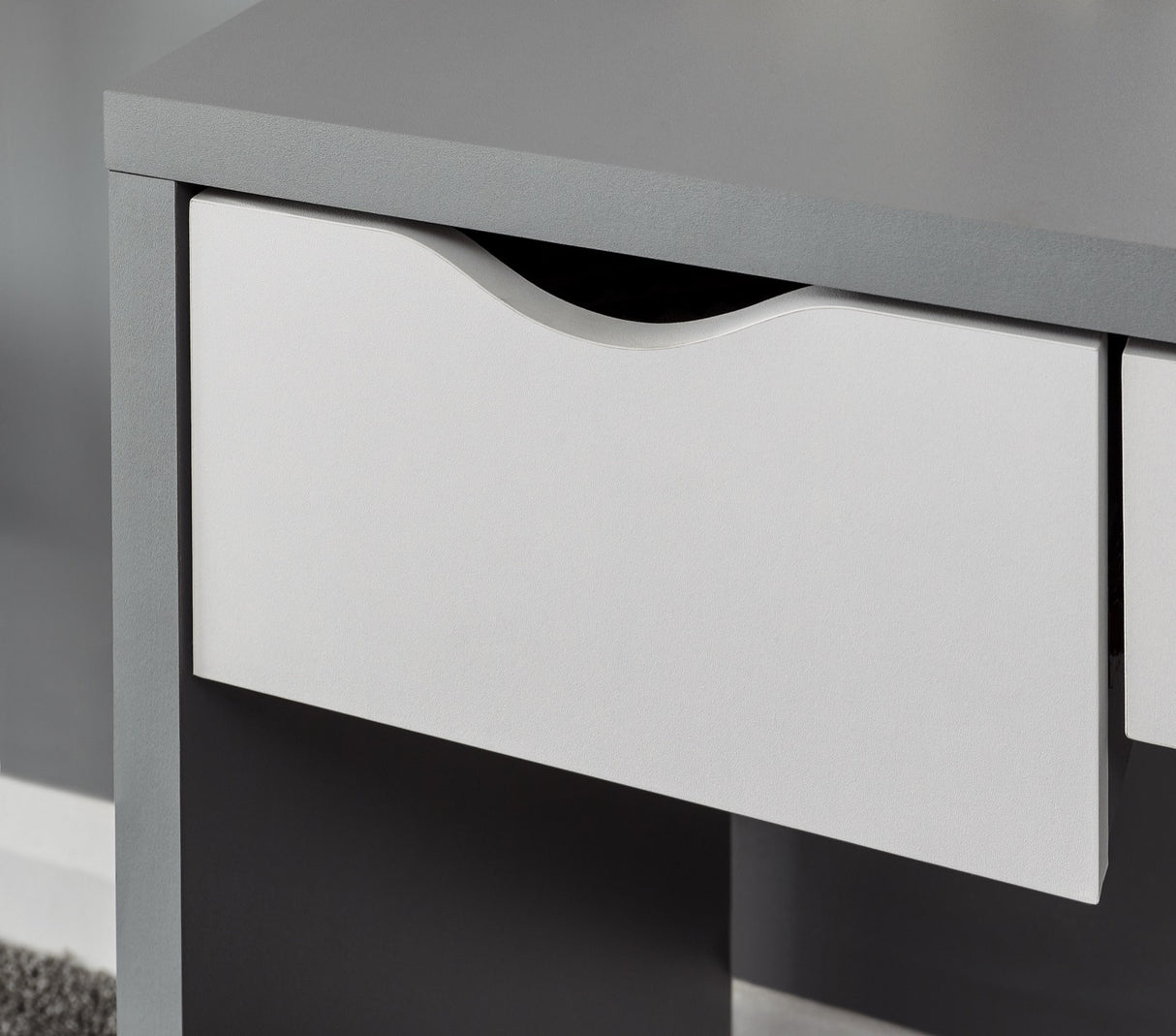 Elizabeth Dressing Table Set- Grey & White