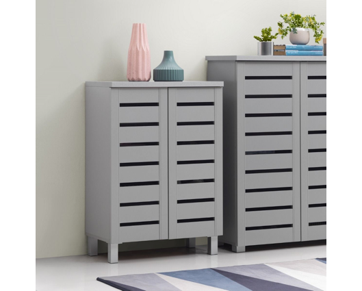 Tall grey shoe cabinet outlet