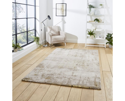 Flora Rug Beige/Gold- 120cm x 170cm