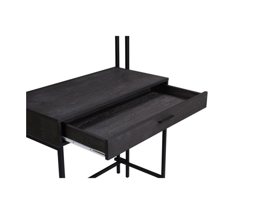 Zahra Dressing Table with Mirror-Black Finish