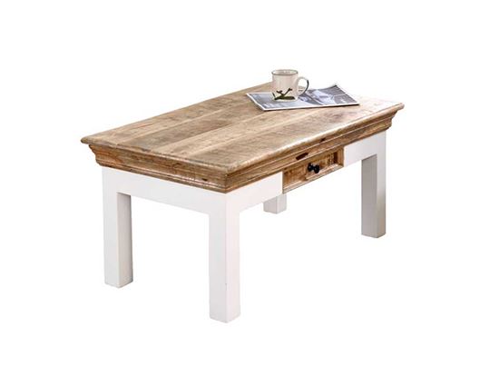 Alfie Coffee Table With Drawer Solid Mango Wood