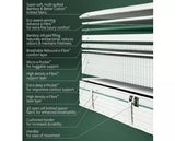 Jay-Be Natural Fresh Bamboo Hybrid 2000 e-Pocket Mattress - Double