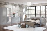 Larz 3 Drawer Bedside-Grey