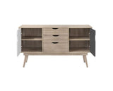 Culton Black & White 2 Sideboard with 2 Doors & 3 Drawers