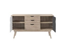 Culton Black & White 2 Sideboard with 2 Doors & 3 Drawers
