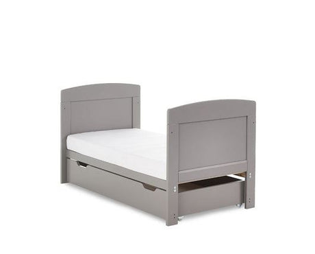 Grace Mini Cot Bed & Under Drawer - Taupe Grey