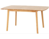 EMERY EXTENDING DINING SET (X6 CHAIRS) - NATURAL OAK EFFECT