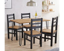 Augusta dining table + 4 chair Set, 1xAGTB2 + 2xCRB107(pairs)
