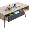 Culton Black & White 1 Drawer Coffee Table