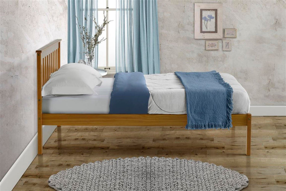 Denver Double Bed - Pine