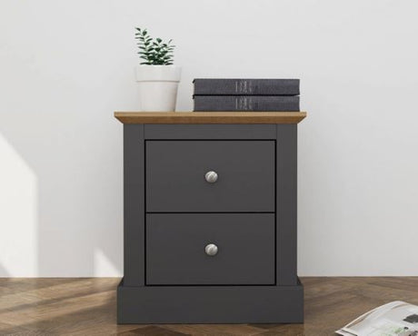 Dagwood Bedside Cabinet Charcoal