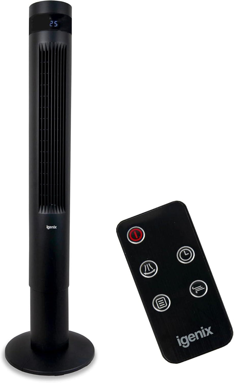Igenix 43" Digital Tower Fan - Black