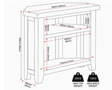 WINDSOR CORNER TV UNIT - NATURAL OAK