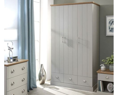 Kinsley 3 Door 3 Drawer Wardrobe