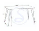 MARLOW DINING TABLE - BLACK MARBLE EFFECT