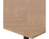 HAMILTON & QUEBEC MEDIUM DINING SET (X4 CHAIRS) - MEDIUM OAK EFFECT/GREY FAUX LEATHER
