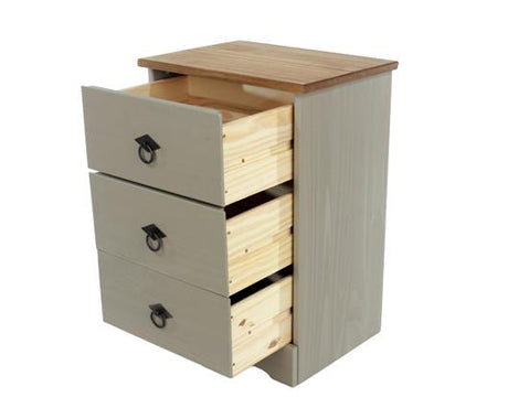 Corona Classic 3 drawer bedside cabinet