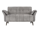 Amalfi 2 Seater Sofa - Grey Fabric