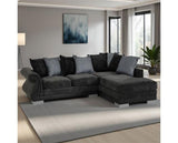 Elsa Right Hand Facing Corner Sofa - Dark Grey